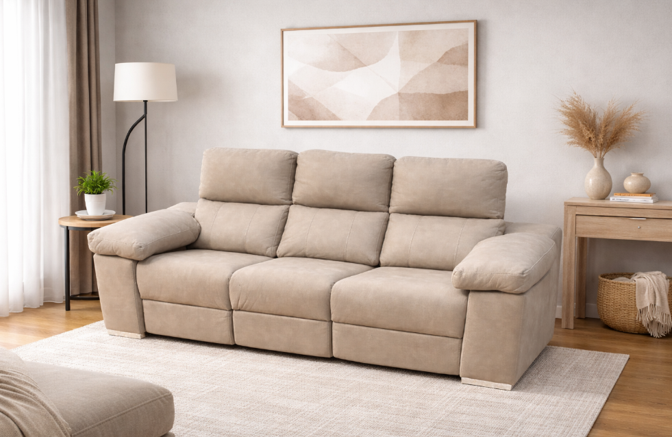 10357- LIA Sofá 3pl Eléctrico 230x93cms. 